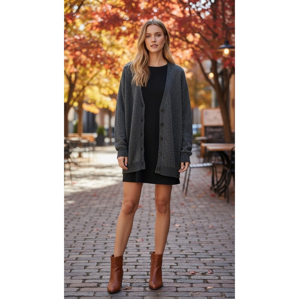 NWT Velvet By Graham & Spencer lurex long Cartigan MRSP $248 Lg